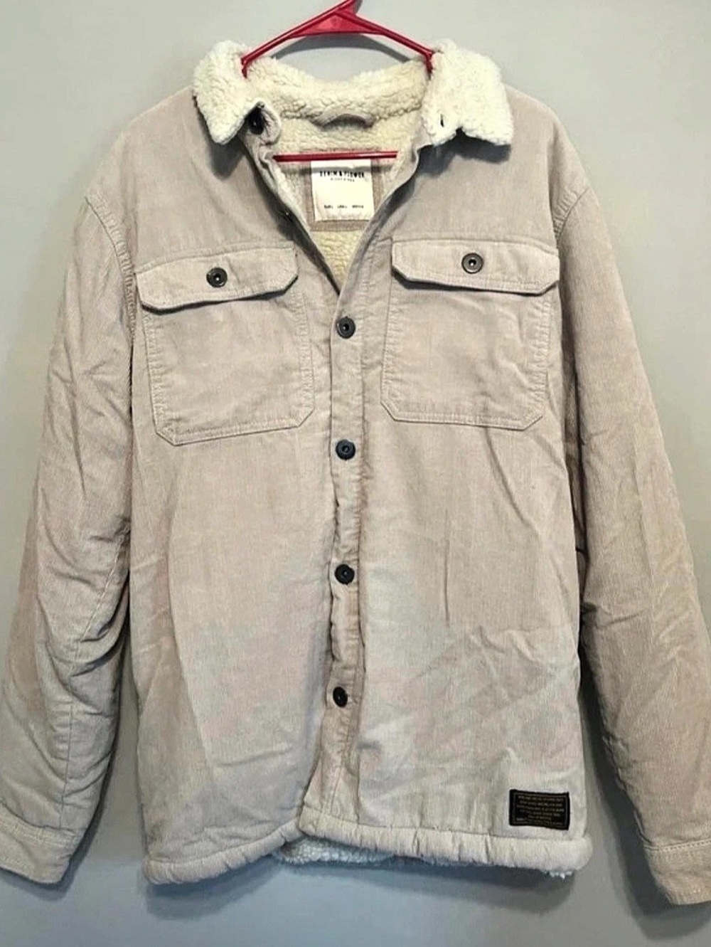 Denim & Flower Ricky Singh Corduroy Sherpa Jacket Size L